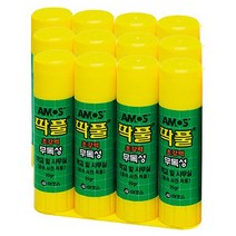 아모스 1200 딱풀 35g 1갑(12개)/고체풀/종이접기/직물/정품특가, 35g[1갑 12개]