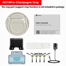 로봇진공청소기 습식 건식 청소 걸레질 원격 조종 Lefant 로봇 진공 청소기 가전제품용, M210Pc Gray+AU