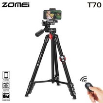 조메이 T70 1인방송용 삼각대 소니 알파 A99 II A77 6D Mark 2 mk2 육두막, T70 스마트폰 삼각대