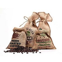 커피자루 커피콩 린넨 포대 마대 빈티지, 16x26 0.5파운드 패키지(패턴 없음)