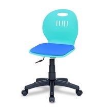체어포커스 히든스터디 RTP 패드형 패브릭 회전의자 민트바디, 블루