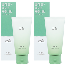 한율 어린쑥 진정맑은 클렌징 폼 120g 1+1 저자극세안제, 2개