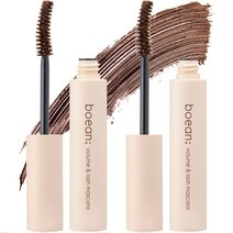 보얀 볼륨 & 래쉬 마스카라 7g, 브라운, 2개