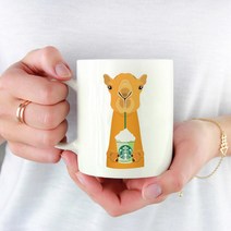 낙타머그컵 소량머그컵주문제작 사진머그컵, 양쪽