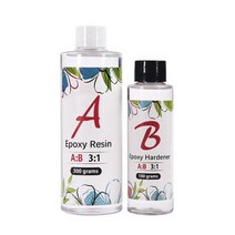 명확한 1:1 에폭시 수지 접착제 높은 접착성 크리스탈 경화제 diy 에폭시 수지 보석 액세서리 만들기 2 병 ab 수지 접착제, a300g-b100g