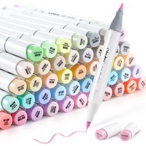 오후후 OHUHU일러스트 마커 파스텔 48색상, 브러시, 파인포인트 + 1개