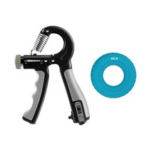 VOLAR 카운터악력기+실리콘타이어악력기, 블랙그레이, 스카이(40LB)