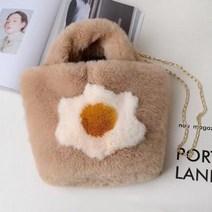 로투스 플라워 퍼 가방 크로스백 숄더 토트백 미니 털 여름 여성 용 여행 비치 라탄 밀집 숄더백