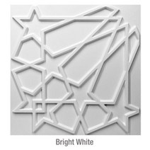 붙이는 아트월 타일벽지 3D벽지 벽스티커 웨인스코팅, Bright white