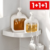 1+1+1 다라온 사각 디스펜서 바디워시 샴푸 주방 세제 리필 용기 투명 공병, 500ml x 3개