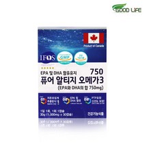 [굿라이프] 퓨어 알티지 오메가3 750, 단품, 단품