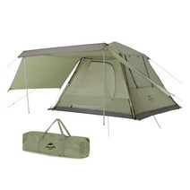 네이처하이크 원터치 캠핑 ANGO4 텐트 스커트버전, 그린 스커트버전