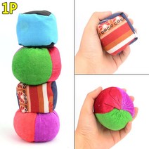 오재미 놀이용 콩주머니 1개 / 공던지기 야외놀이 박터트리기 게임용, 제품선택, 원형