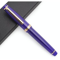 JINHAO 82 만년필 (투명 형광 파인 펜촉 0.5mm), Transparent Navy Blue