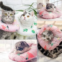 말썽쟁이여름 강아지 고양이 애견 긁음방지 깔대기 넥쿠션 목보호대 중성화 깔때기 목 쿠션 천 넥카라, 애니멀, XL