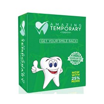 미국 어메이징 임시치아 키트 / Amazing Temporary Missing Tooth Set Replacement Tooth Repair Set, 1개 배송, 8.5g