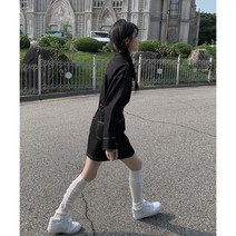 텐버 포켓 스티치 데님 원피스