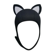 스쿠버다이빙후드 캐릭터 다이빙모자 스노클링 수영을 위해 튼튼한 여자 아이들을위한 귀여운 스쿠버 다이, 08 White Ear M