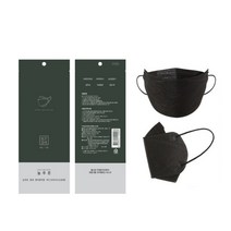 늘푸른 황사방역용 KF94 / KF80 마스크 (식약처허가 국산 공적마스크 / 낱장단위 개별포장 / 50매입 박스출고), 중형 블랙(성인여성/청소년), 100매