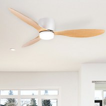 쿠몰 실링팬 42인치 거실 양방향회전 LED 조명 공기순환 리모컨 저소음 BLDC모터, 42인치 화이트, 조명 있음