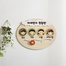 게시판 미세먼지 현황판