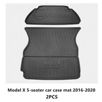 고무 바닥 자동차 매트 발 차 차량용 테슬라 모델 X 방수 미끄럼 방지 TPE 개조 액세서리 완전히 둘러싸인 특수 패드 트렁크, 5 seat 16-20
