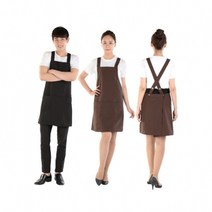 가우니아 넓은 끈 앞치마 Free size GAS301, 블랙, 1개