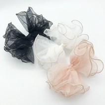 빅쉬폰리본 아기헤어밴드만들기 리본 부자재 어린이머리띠재료, 화이트