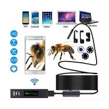 내시경 카메라 HD 1200P Wifi USB IP68 방수 Borescope 소프트 튜브 무선 비디오 검사 안드로이드/iOS 124043, 3M, 1200P Soft Cable