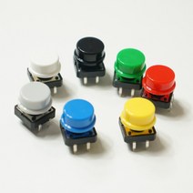 [파츠키츠] 택트스위치캡 Tact Switches 12x12mm 아두이노, 스위치캡 (블루)