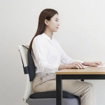 우리하루 큐어백 메모리폼 의자방석/공부방 사무실 나만의 편안한 의자 완성, 큐어백 의자방석 블랙