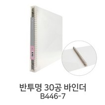 문화 A4 PP 반투명 30공 바인더 B446-7