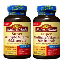 Nature Made Super Multiple Vitamin Mineral 네이처메이드 슈퍼 멀티플 비타민 앤 미네랄 120정 2개