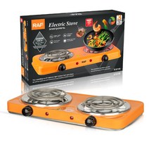 AMZ 가정용 전기레인지 2000W 2구, 화이트
