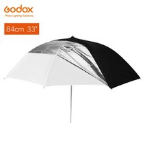 Godox-스튜디오 플래시 스트로브 조명 33 인치 84cm 반투명 블랙 화이트 우산 이중 반사