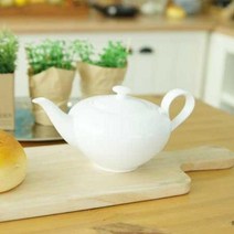 애프터눈티 화이트 도자기 차주전자 인스타감성 홍차티포트