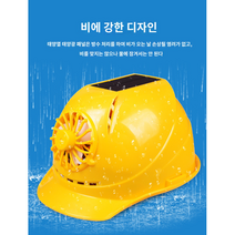 모자 선풍기 휴대용 태양광 발전 양면 팬 안전 헬멧 야외 보호 건설 하드 햇 ABS 소재 작업장 3 태양 전지판 사용, White C, CHINA