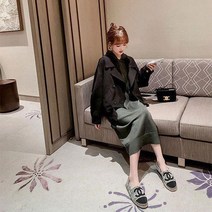 [예쁨시전] 봄 가을 루즈핏 벌룬소매 숏 자켓