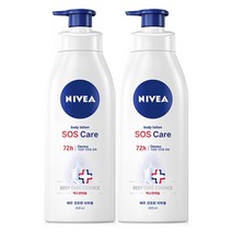 니베아 SOS 케어 바디로션, 400ml, 2개