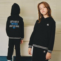 [포인터웍스JD]남아 여아 주니어 후드티셔츠 선물(ISF41TH04G_BK)초등 헤지스키즈 맨투맨