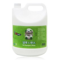 펫퍼스 샴푸 린스겸용 4L 대용량 반려견목욕용품, 1개