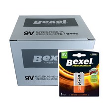 벡셀 알카라인 9V 건전지 카드형, 1개, 10개