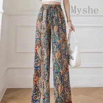 [Myshe]여름 여성 와이드 꽃무늬 치마바지 SheFEI816KTK3