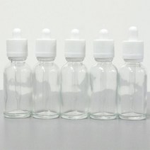 과학실 시약보관 소분 유리 스포이드 공병 5개 홈스쿨 실험 에센스병 오일 드롭핑