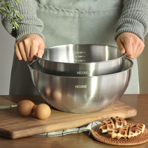 주방 요리 매장 학원 베이킹 제과제빵 스텐 계량 중탕 과일 쌀 세척 믹싱 볼 바스켓 도구, 헤킨스 믹싱볼 30cm