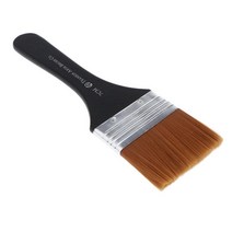 ZHENGLINXIANG 나일론 머리를 가진 아크릴 기름 예술가 및 몸 직업적인 회화 장비를 위한 솔, 폭 7cm