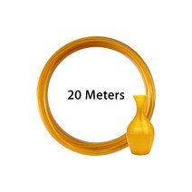 LeoPlas-1.75mm 10 및 20 미터 유연한 소프트 TPU 필라멘트 샘플 3D 프린터 소모품 인쇄 용품 고무 소재, 32 Gold 20m 60g