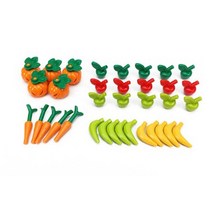 요고요 레고 호환 블록 미니모델 소품 커스텀 악세서리 가구 나무 정원 주방 놀이공원 피규어 디오라마, 41. 음식 세트 - 과일 야채