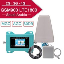안테나 증폭기 리피터 Gsm 2g 3g 4g 통신 안테나 GSM900 LTE1800 80dB 사우디 아라비아, 한개옵션0