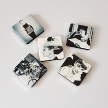 인조이박스 오드리햅번 사각 손거울, 사각_D, 1개
